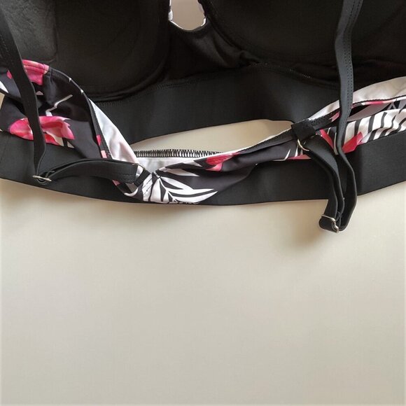 TROPICAL HIGH WAIST 2 PIECE BIKINI SWIMSUIT (RUNS SMALL) - Picture 12 of 15